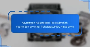 Käytettyjen Kalusteiden Tarkistaminen: Vaurioiden arviointi, Puhdistusvinkit, Hinta-arvio