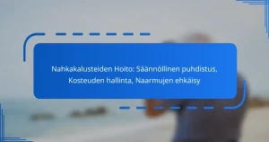 Nahkakalusteiden Hoito: Säännöllinen puhdistus, Kosteuden hallinta, Naarmujen ehkäisy